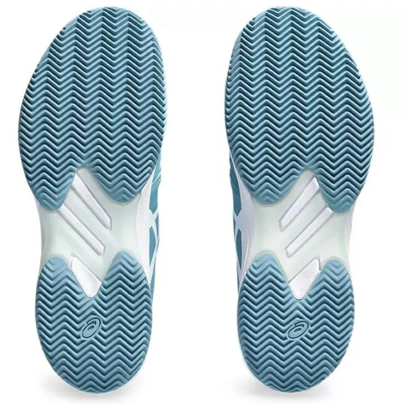 Asics Solution Swift FF Clay Womens Tennis Shoes - Gris/Blue White Comfortable ankle