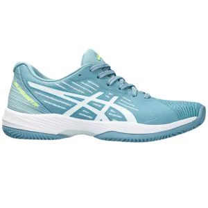 Asics Solution Swift FF Clay Womens Tennis Shoes - Gris/Blue White Cardio Training Comfortable Run