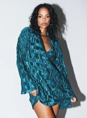 Polished Finish Wilkinson Mini Dress Blue