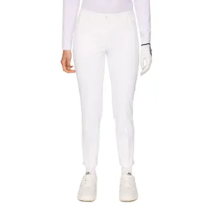 J.Lindeberg Women's Pia Golf Pants - White Durable Fit Cozy Waist
