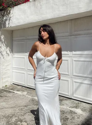 Breath Ease Emily Maxi Dress White