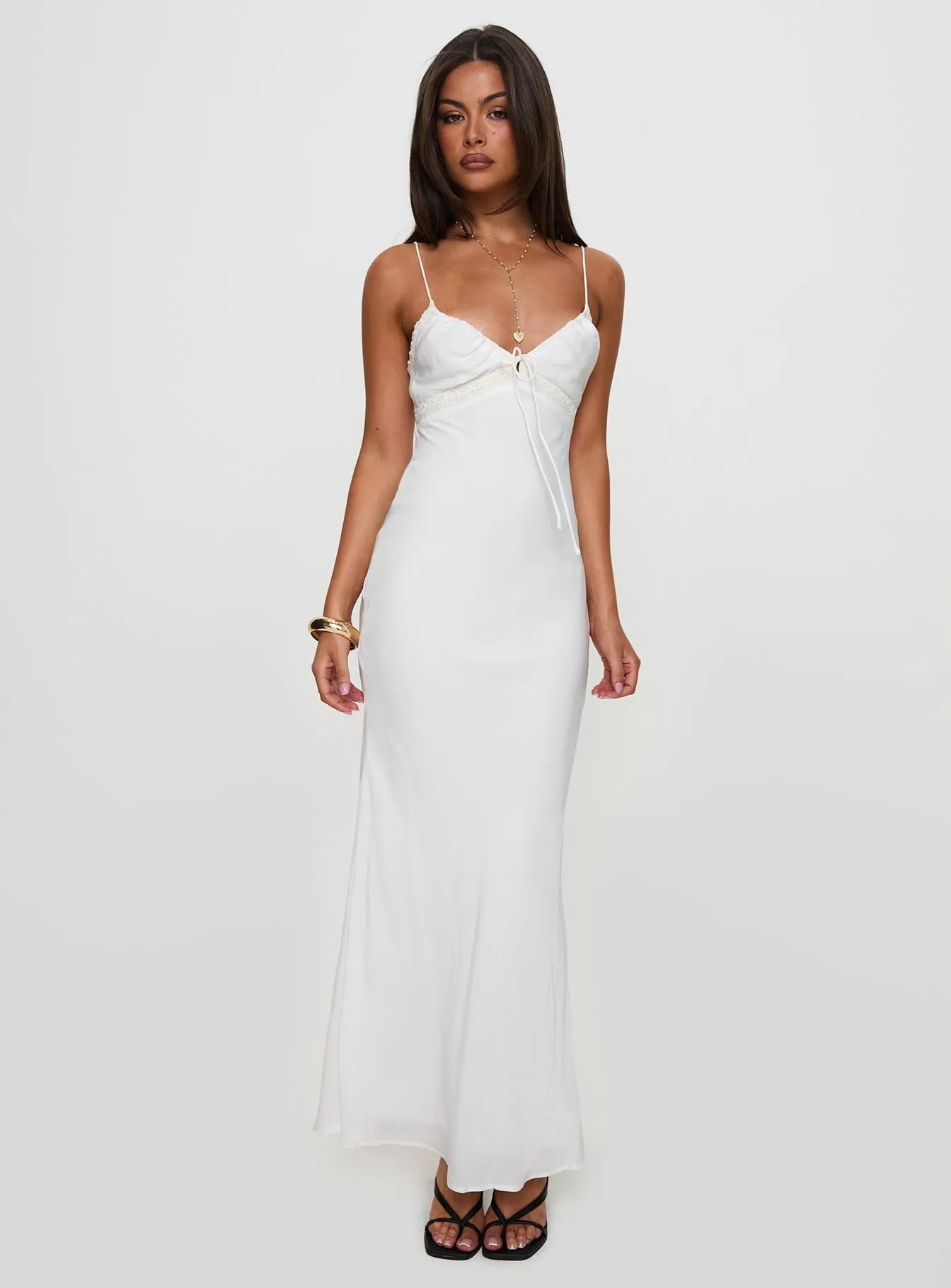 Emily Maxi Dress White Charming Comfort