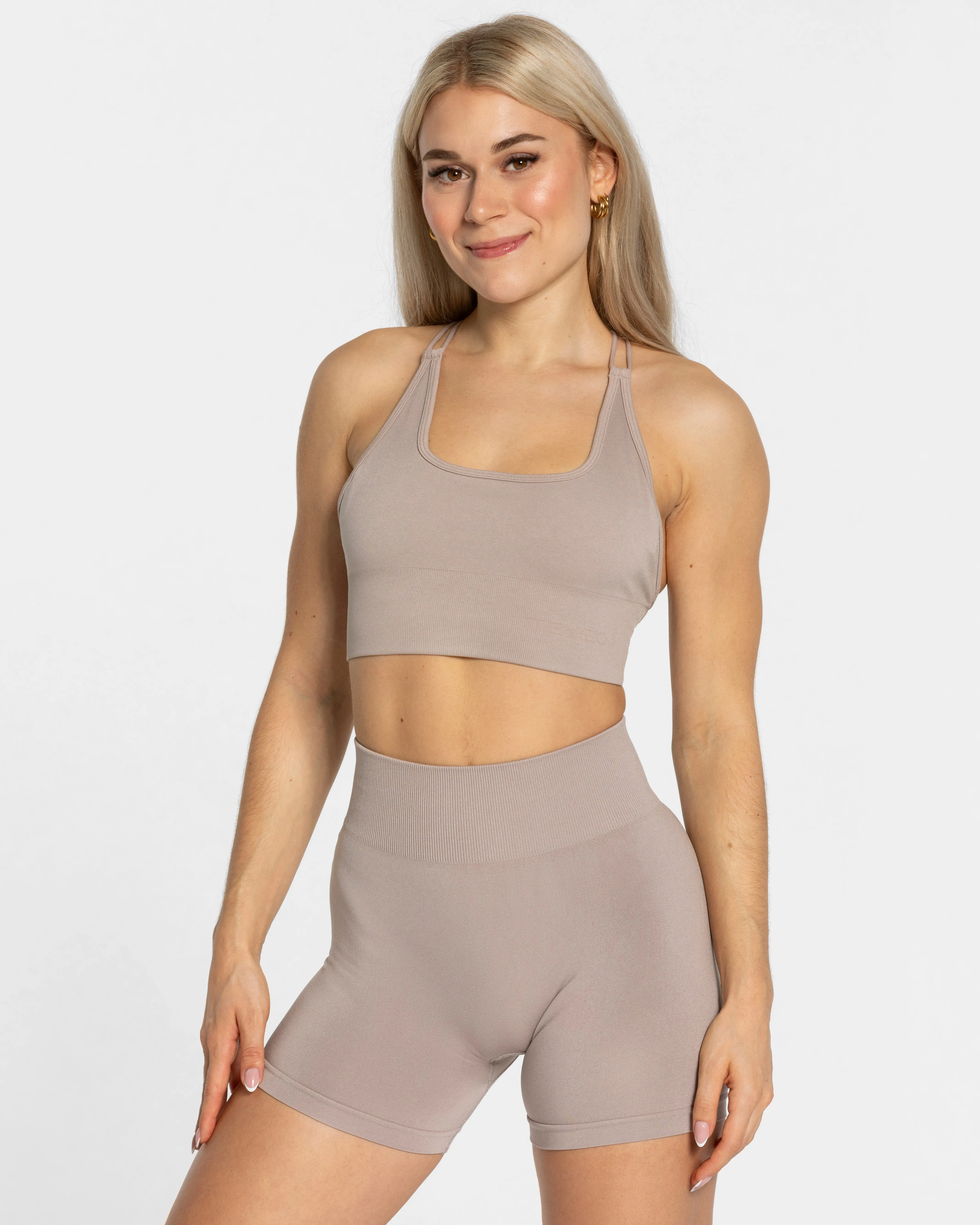 Raw edges Everyday Backless Top "Dust"