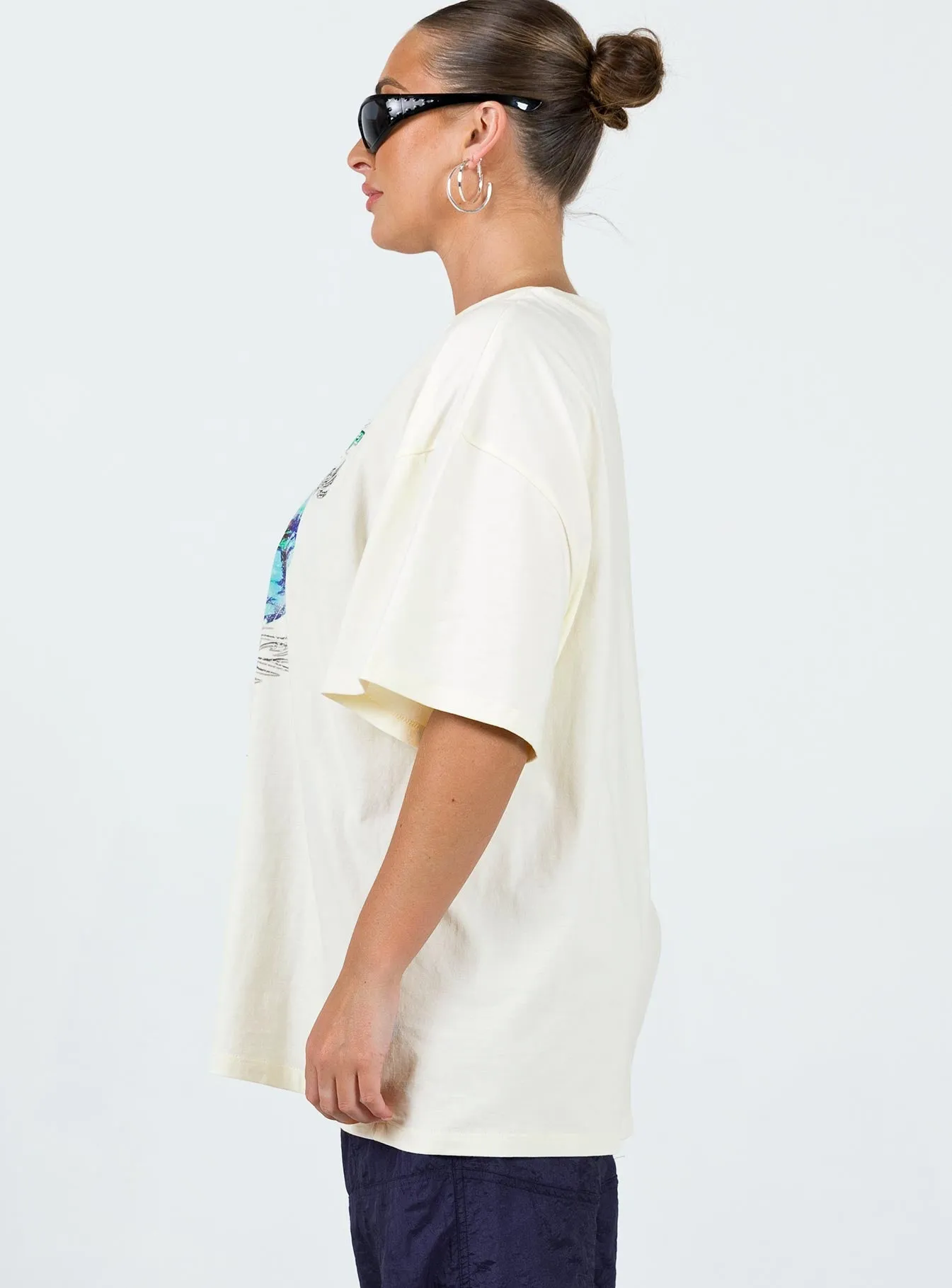 Quick Layer Hot Lap Oversized Tee Ivory
