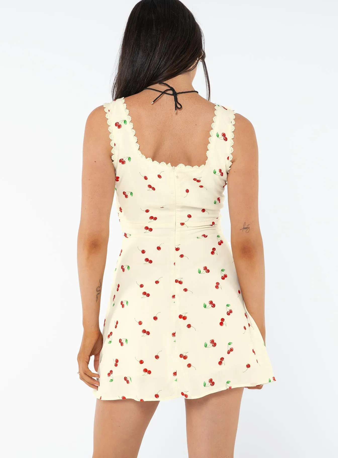 Cool Comfort Light and Comfortable Dasha Mini Dress Cherry