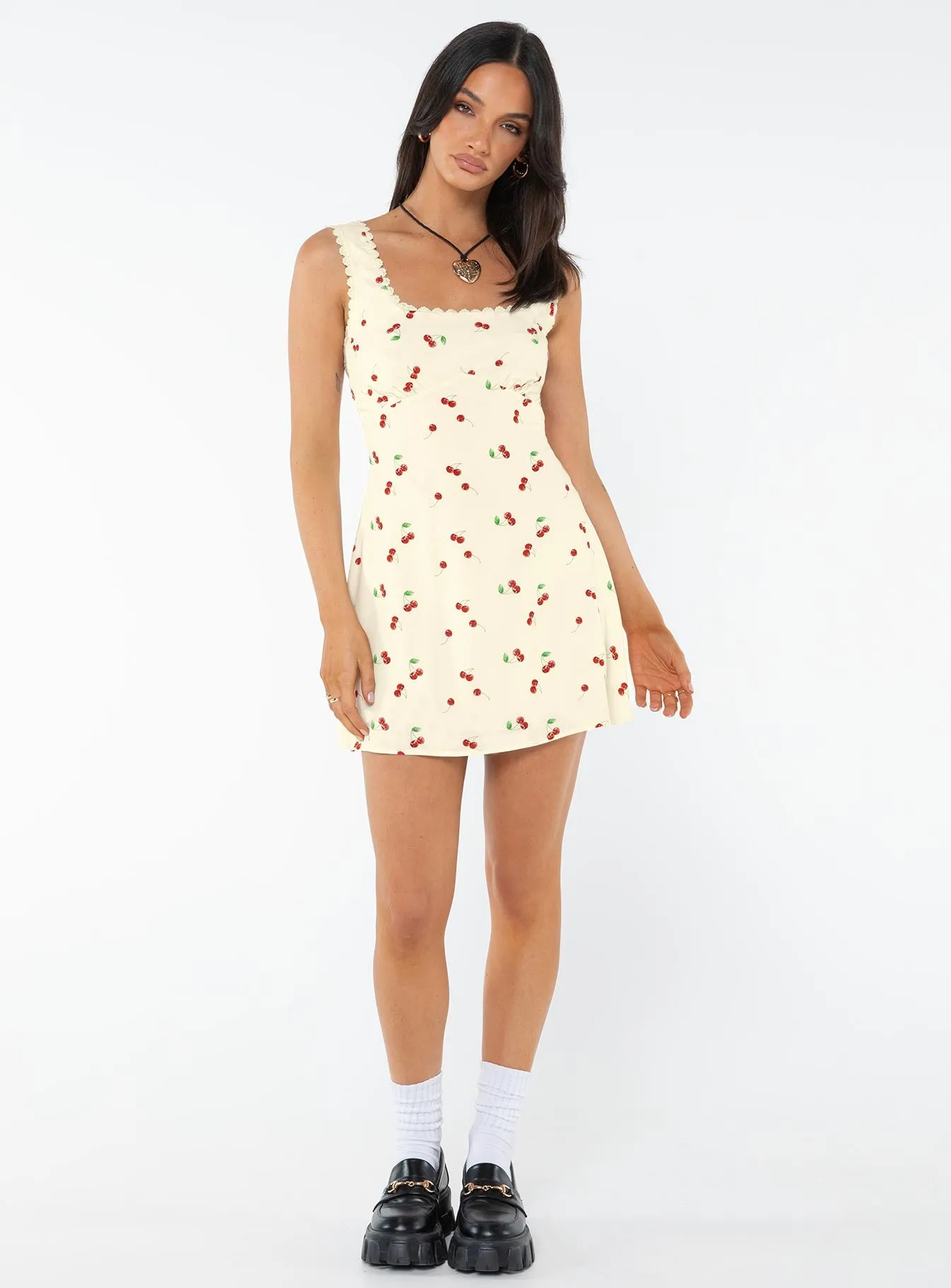 Dasha Mini Dress Cherry Soft Design