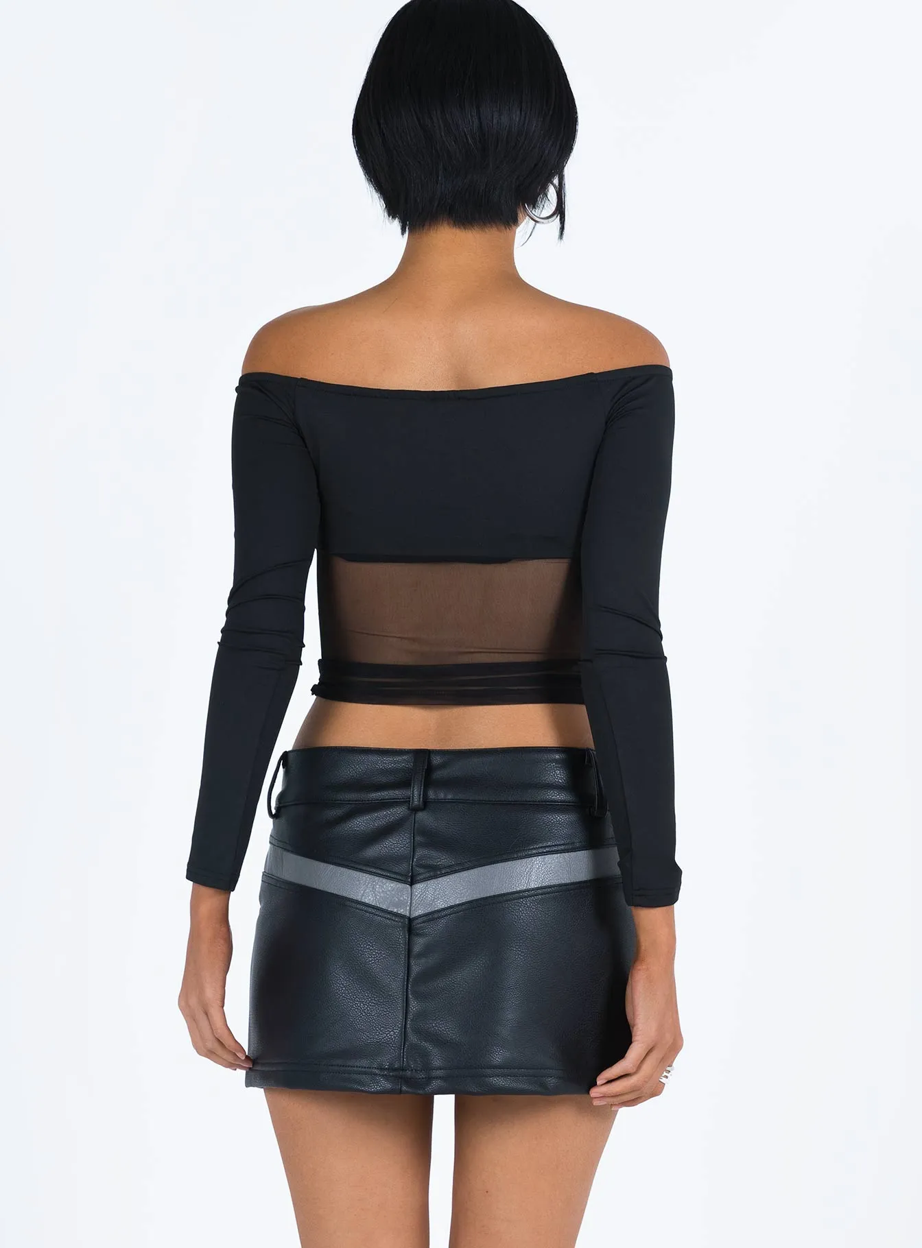 Bazley Faux Leather Mini Skirt Daily Favorite