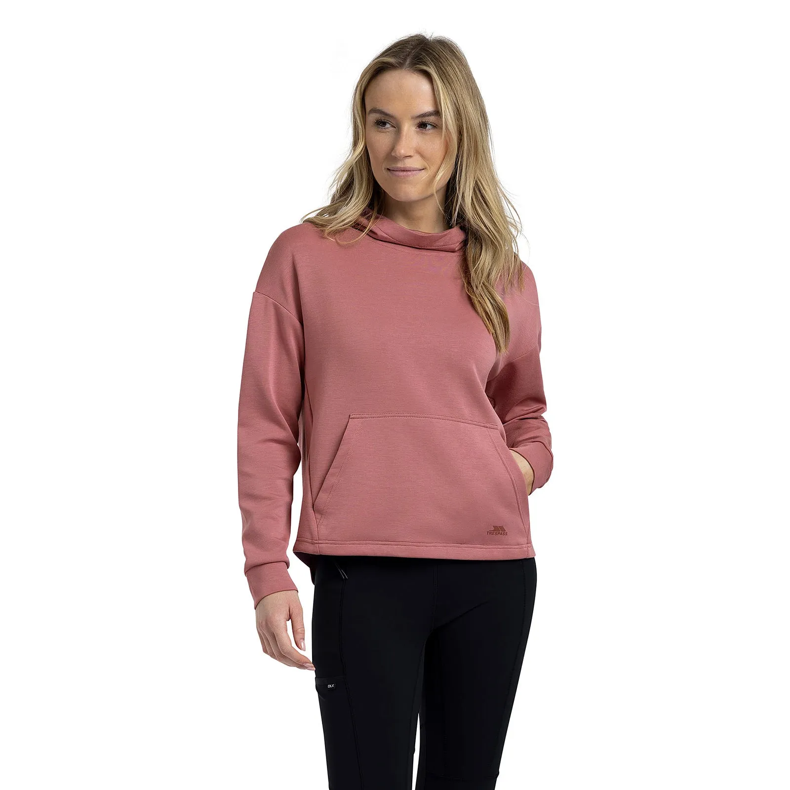 Trespass Womens Grayling Kangaroo Pocket Hoodie Lightweight Wear