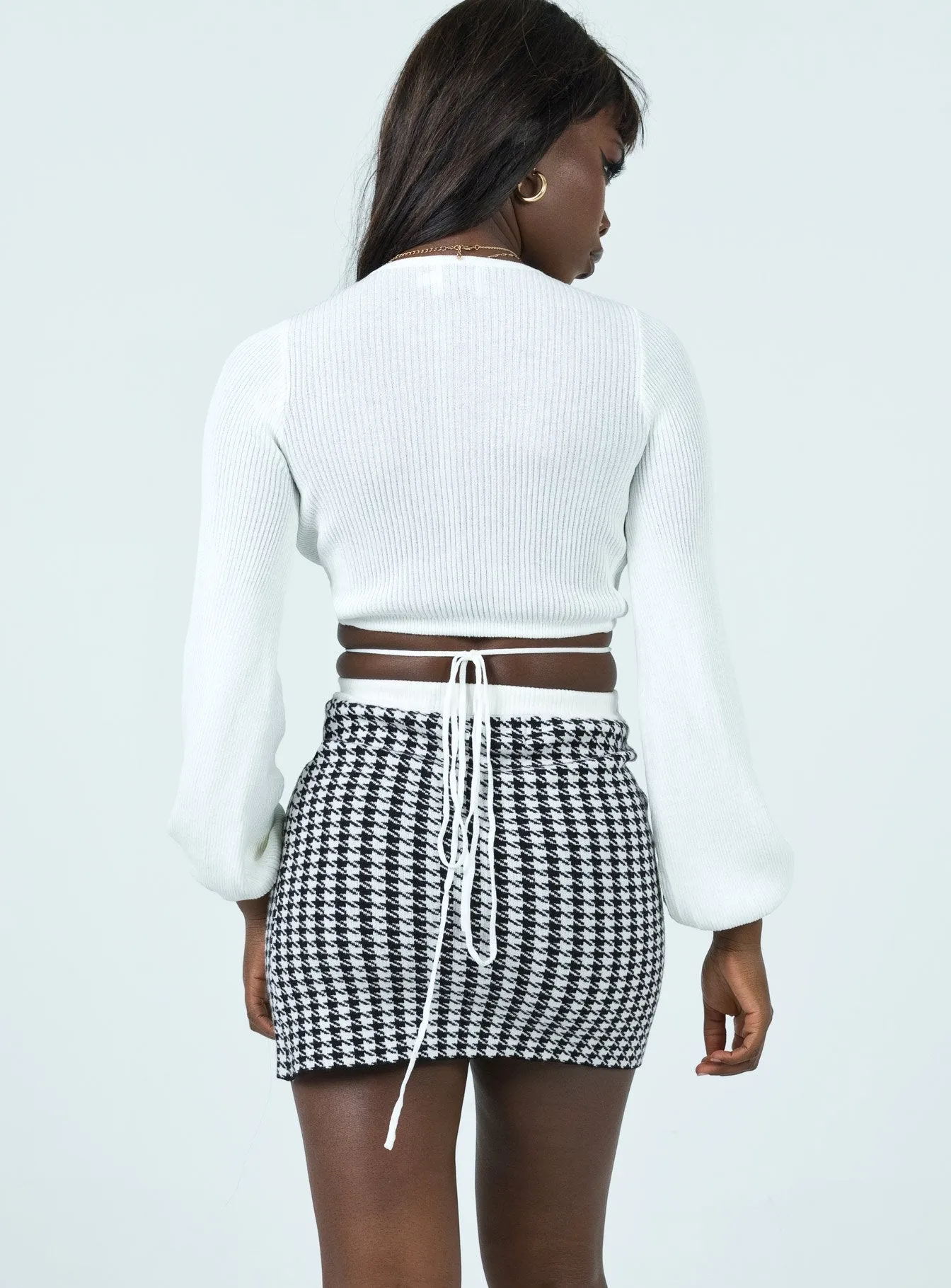 Carla Knit Mini Skirt Black Fashion Combo Outfit Lookbook