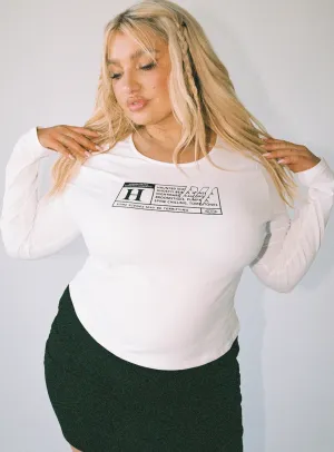 Flexible Comfort Horror Night Long Sleeve Top White Curve