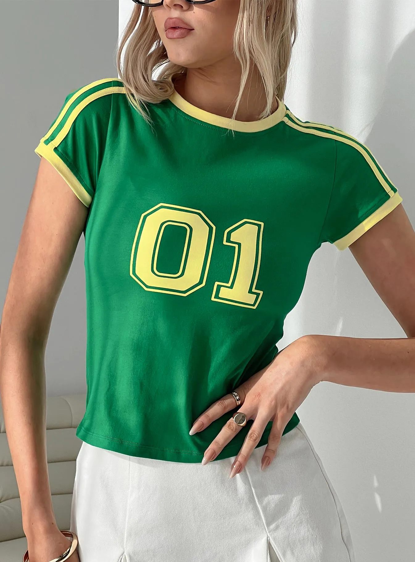 Salda Top Bush Green Smart Comfort Minimalist fashion