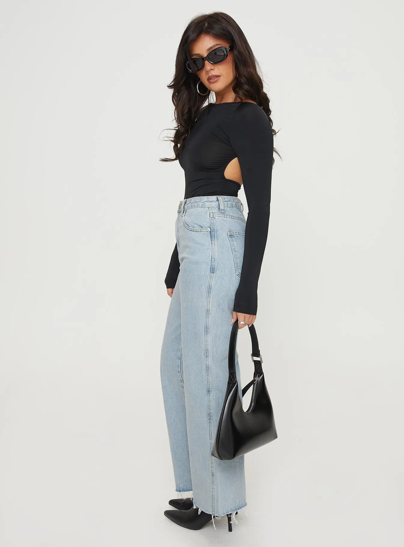 Permanent Crease SustainableBlend Arlington Straight Leg Denim Jeans Light Wash Petite