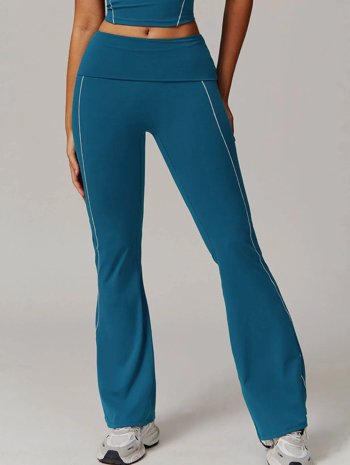 Stretch Ease Lightweight Jacket High Waist Yoga Flared Pants
