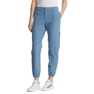 NonSlipInnerGrip RLX Ralph Lauren Women's 4 Way Stretch Cuffed Golf Pants - Hatteras Blue
