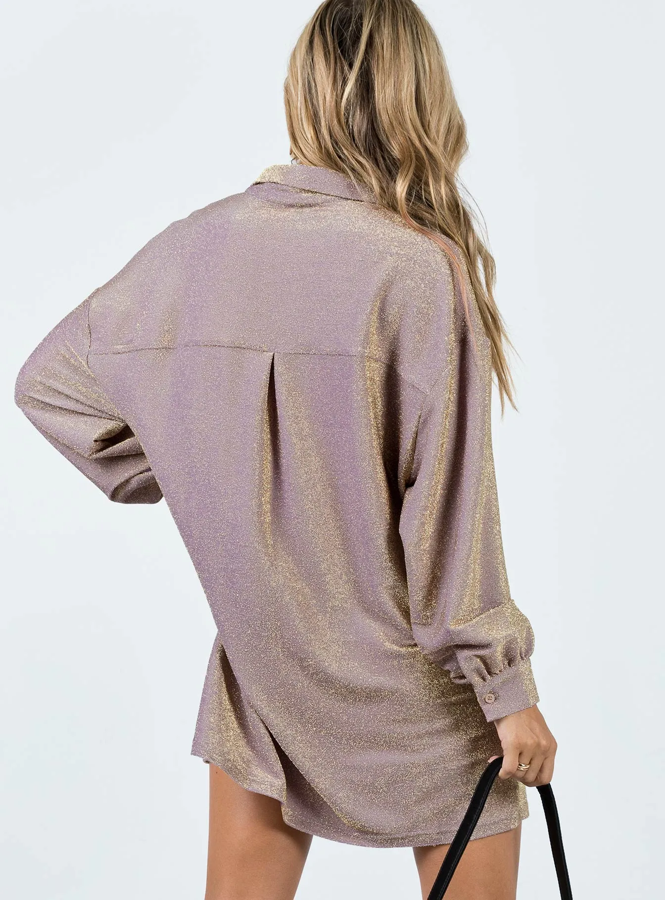 Sophisticated Fit Evolving Shirt Dress Rose Gold