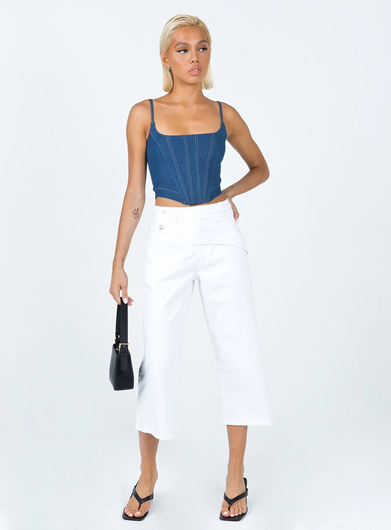 LowProfile Fasteners SustainableTextiles Berlin 90's Denim Jeans White