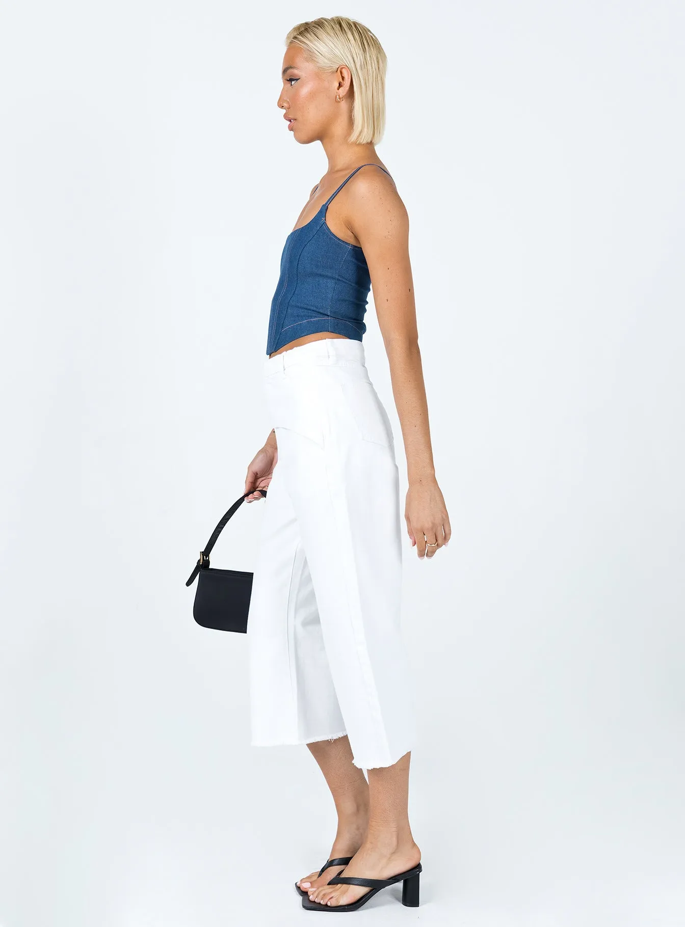 Berlin 90's Denim Jeans White MinimalistDesign Comfortable Design