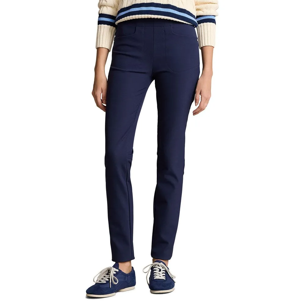 Stay Dry High-rise waist RLX Ralph Lauren Women's Eagle Stretch Twill Golf Pants - French Navy