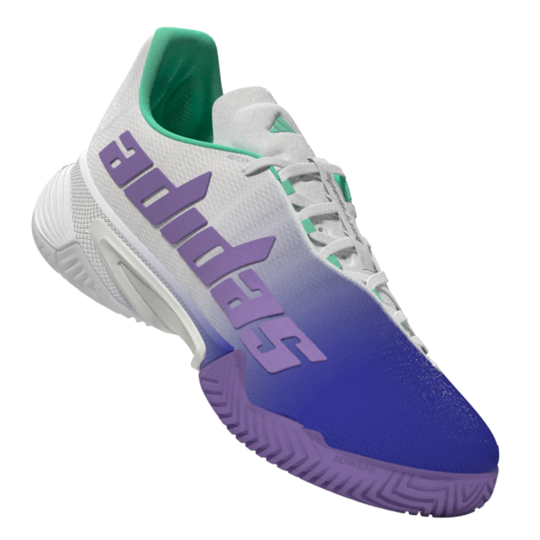 High Rebound Insole Ventilation Channel System Adidas Performance Barricade Women Tennis Shoes - LUCBLU/VIOFUS/PULMIN