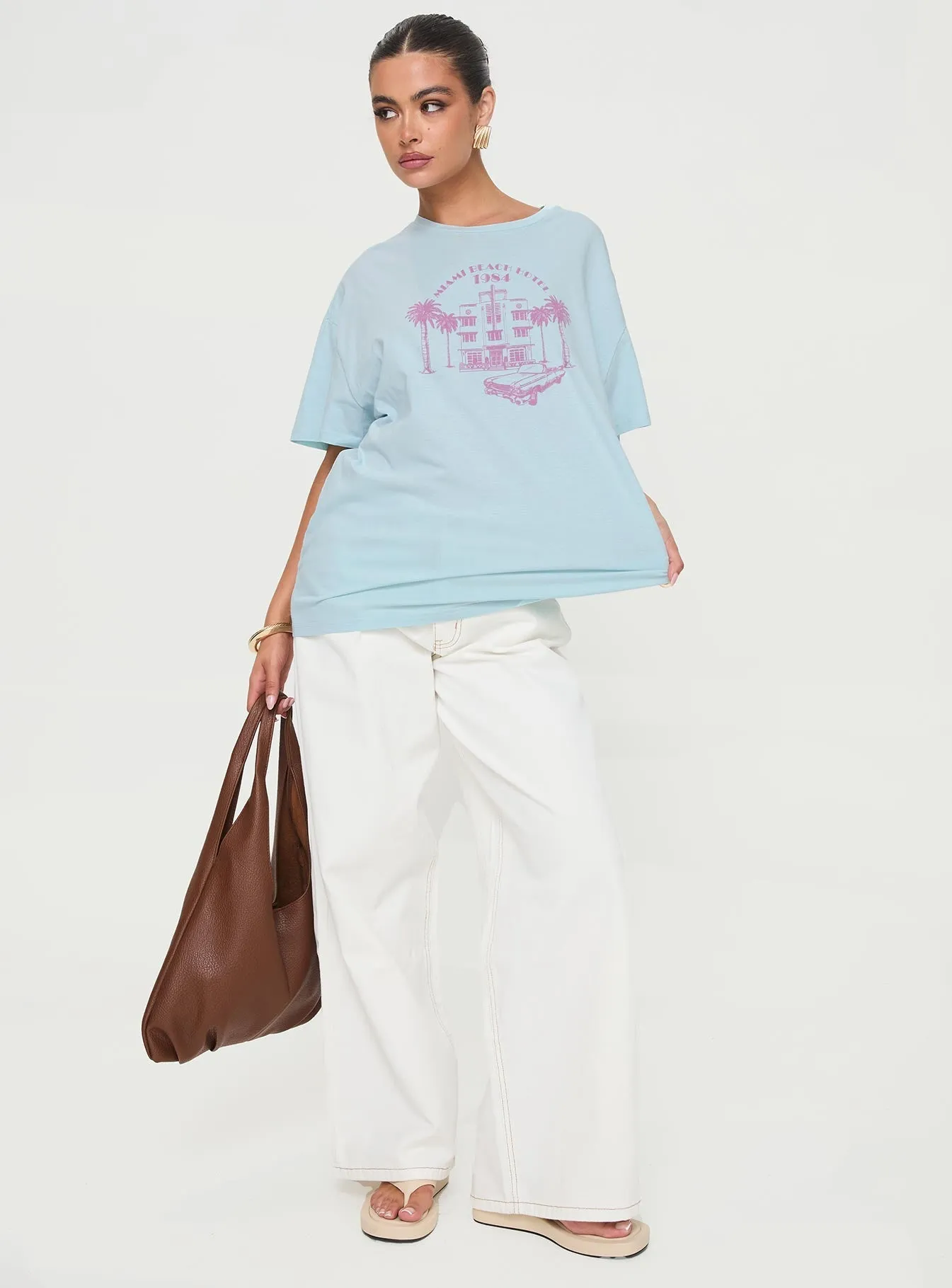 Beach Road Hotel Tee Blue Street Style Trend