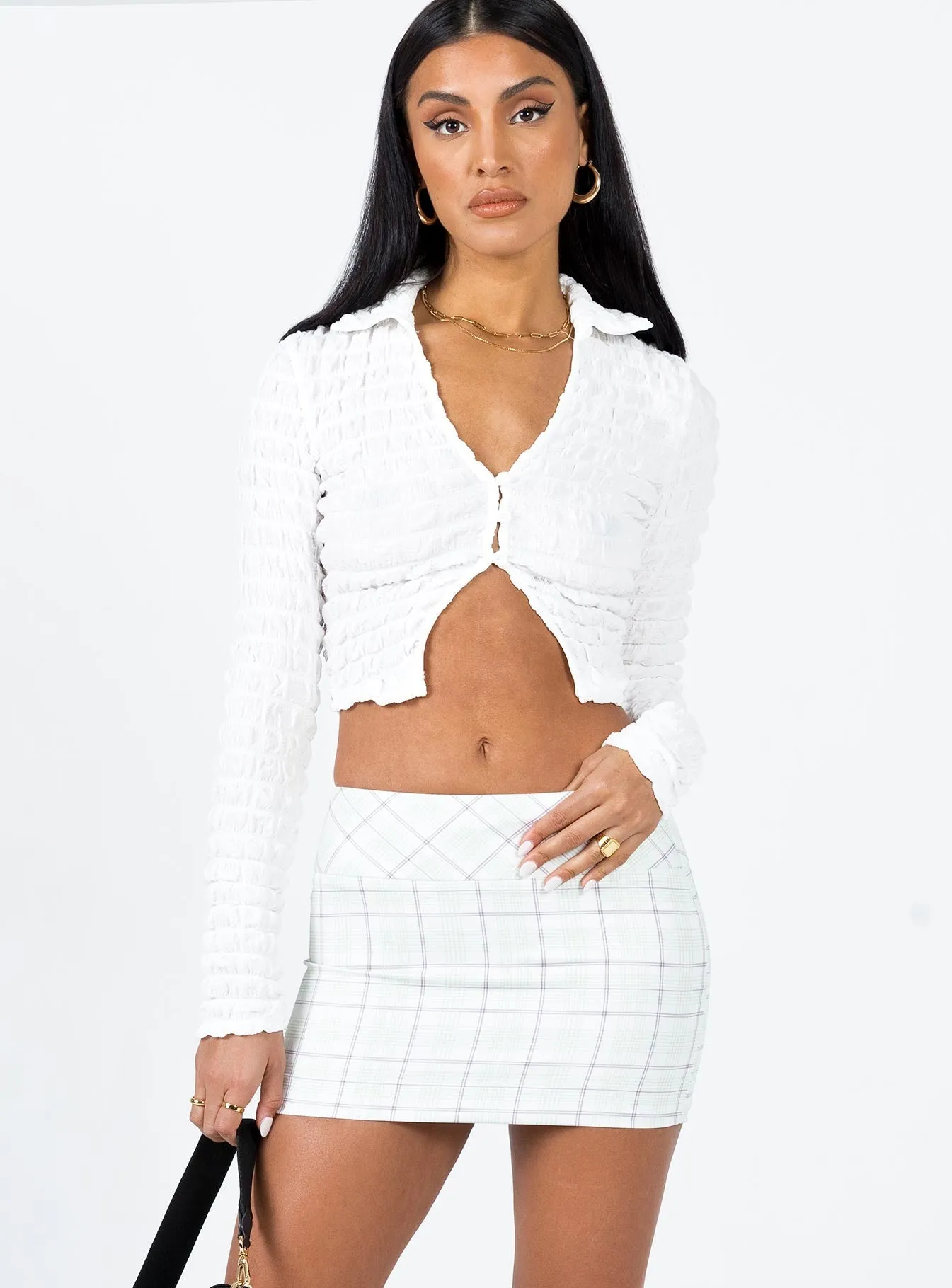 Ginnie Mini Skirt Multi Outfit Focus