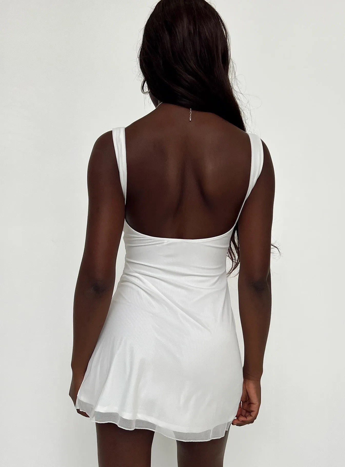 Zuba Mini Dress White Romance Glow