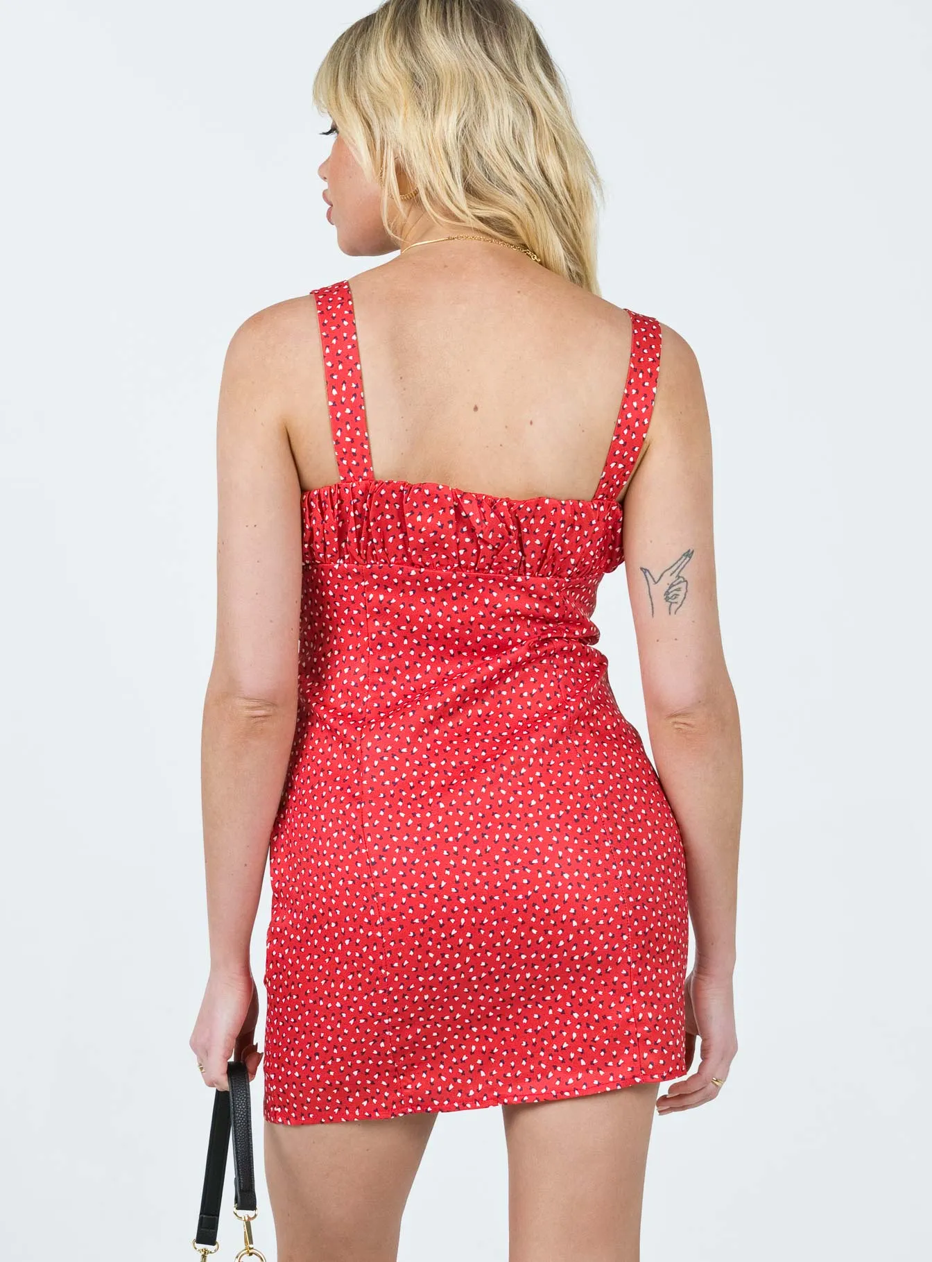 Comfy and Relaxed Soft Profile Freya Mini Dress Red