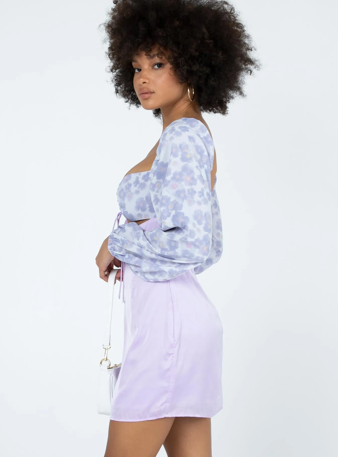 Power Soft Delphine Mini Dress Purple Multi