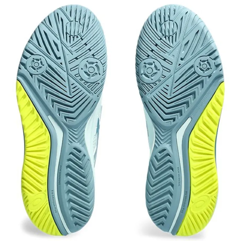 Secure fit Asics Gel Resolution 9 Womens Tennis Shoes -Soothing Sea / Gris Blue