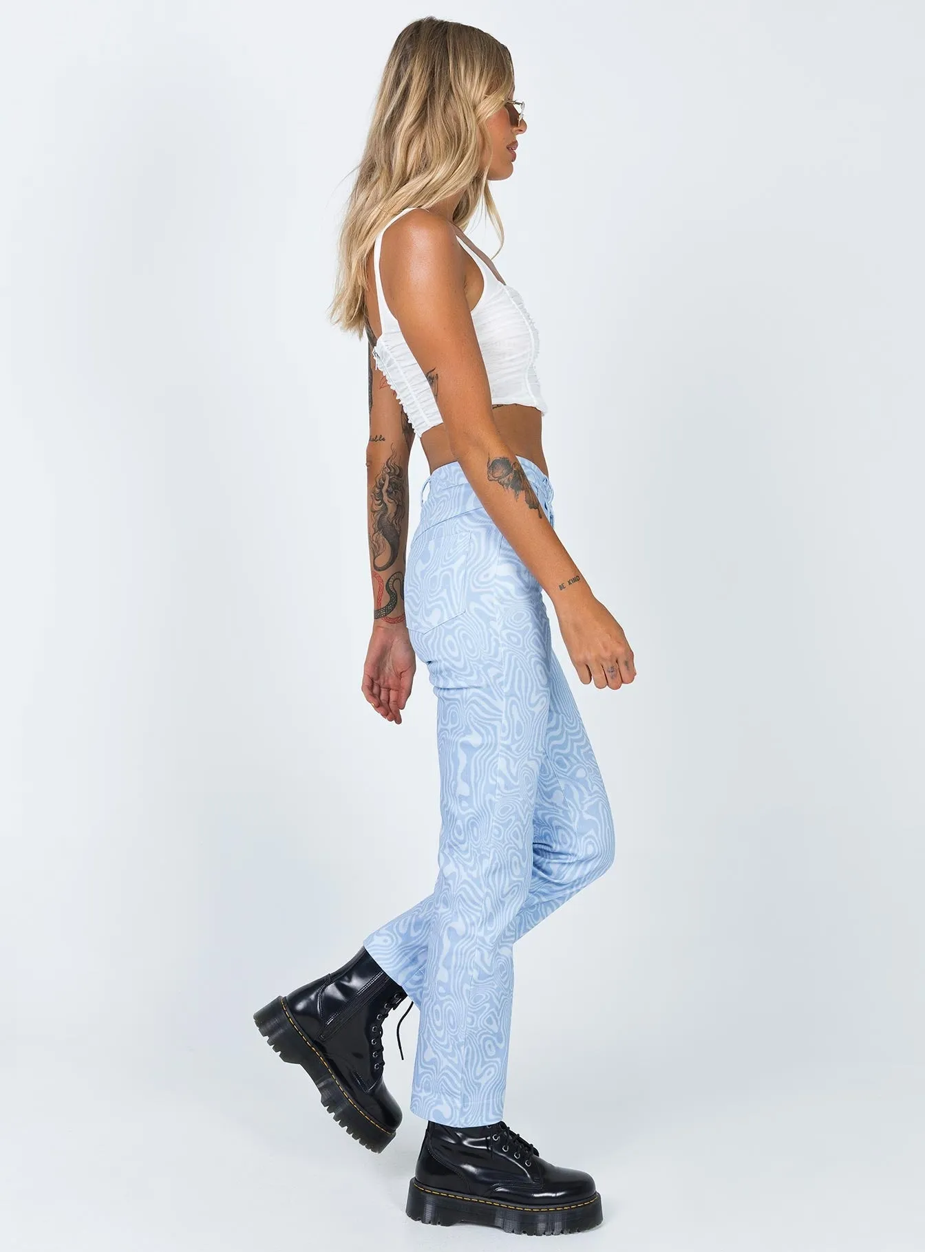 Addison Printed Jeans Blue Bold Core