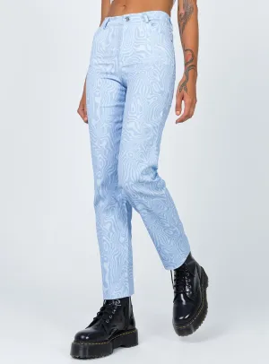 warm glow Flight Fit Addison Printed Jeans Blue