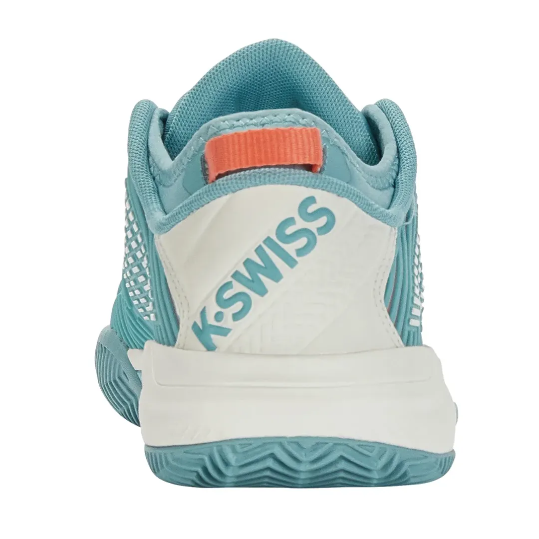 Seamless Toe Box K Swiss Hypercourt Supreme HB Nile Blue/Blanc de Blanc/Desert Flower Women Tennis Shoes