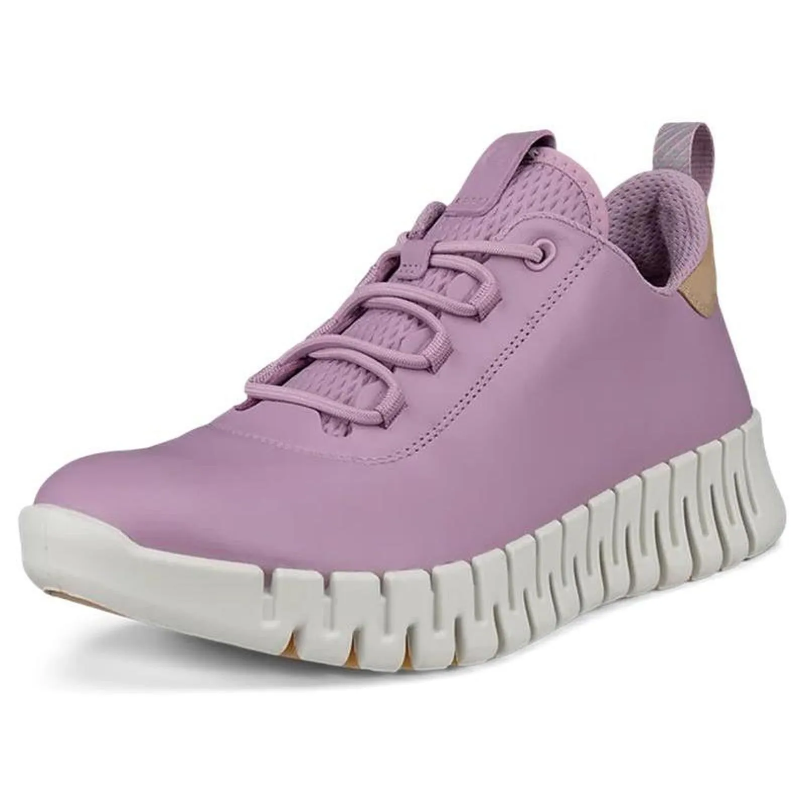 Skate Cool Training Mode ECCO Womens Gruuv Leather Elastic Laces Trainers