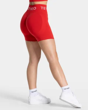Slim Motion Fit Signature Scrunch Shorts "Rot"