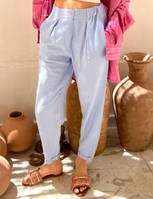 Blossom Light Blue Pants Cold Weather Wear