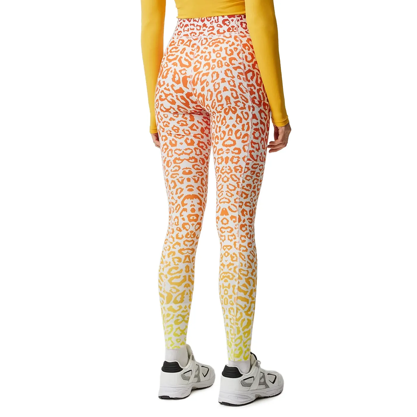 J.Lindeberg Women's Zena Print Tights - Leo Reflect Sunset Easy Match