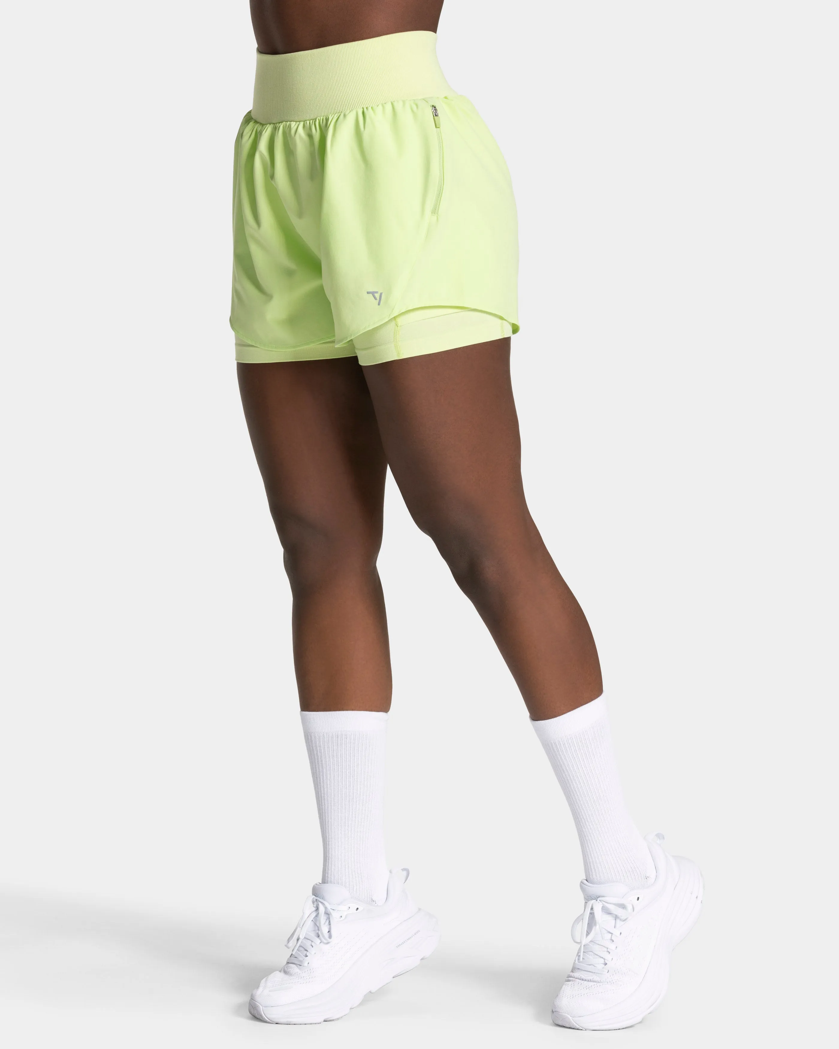 Endorphin 2in1 Shorts Women "Limelight" High Rise Waist
