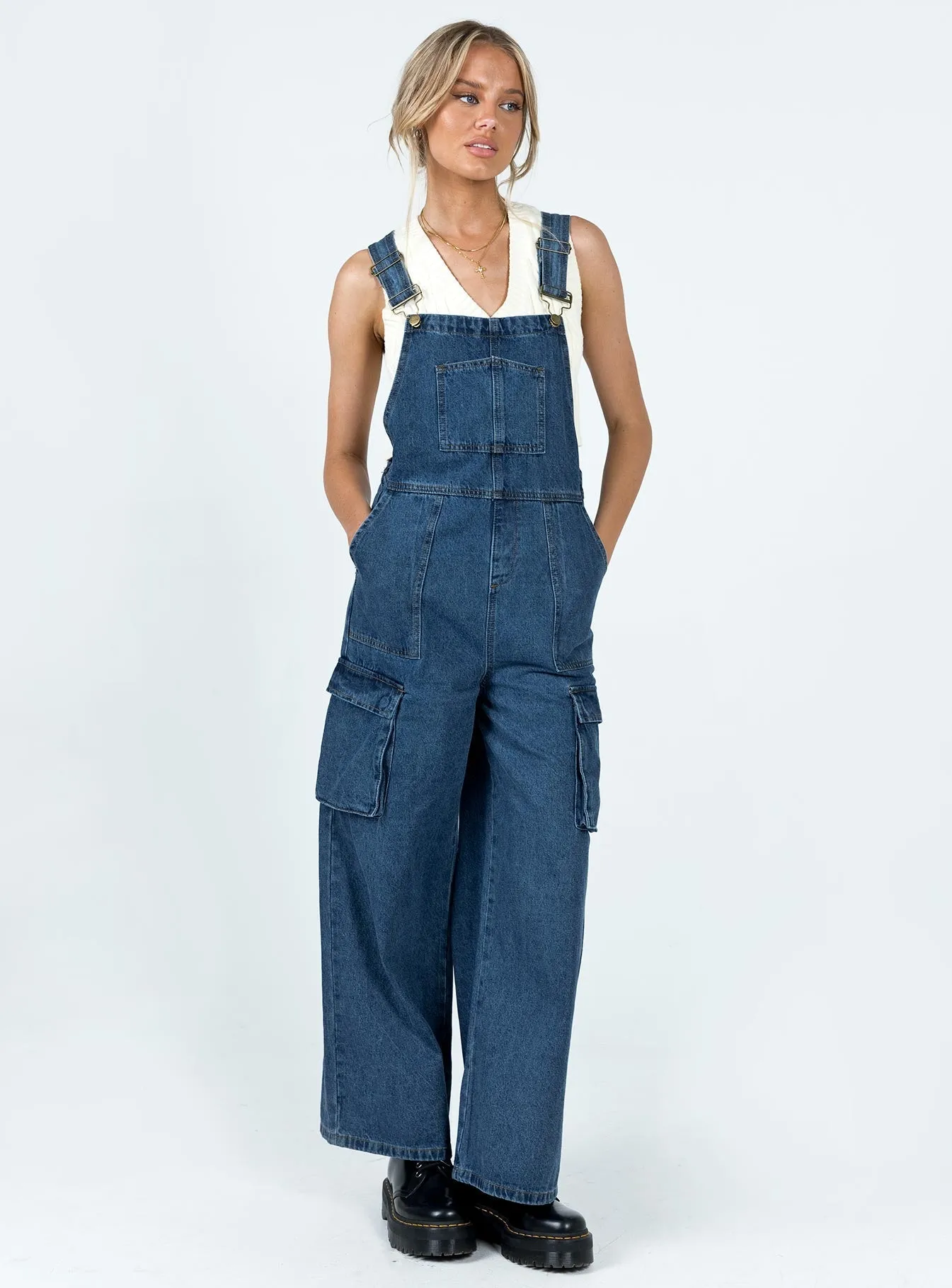 Cool Teen Marnie Overalls Blue