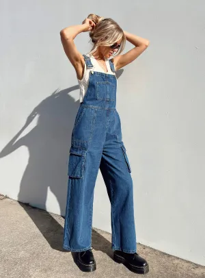 Gym Elegant Marnie Overalls Blue