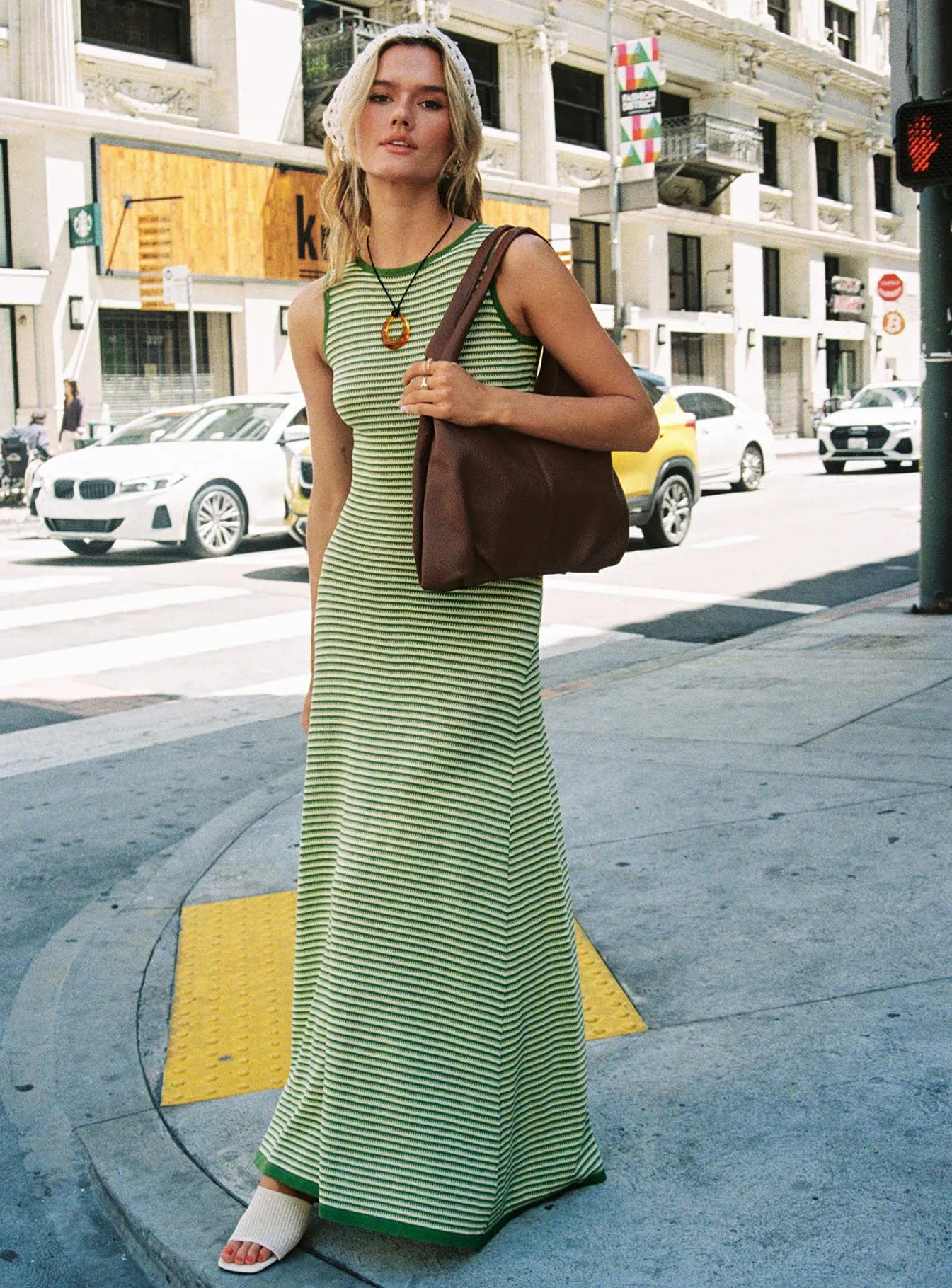Layerable Piece Tavison Maxi Dress Green