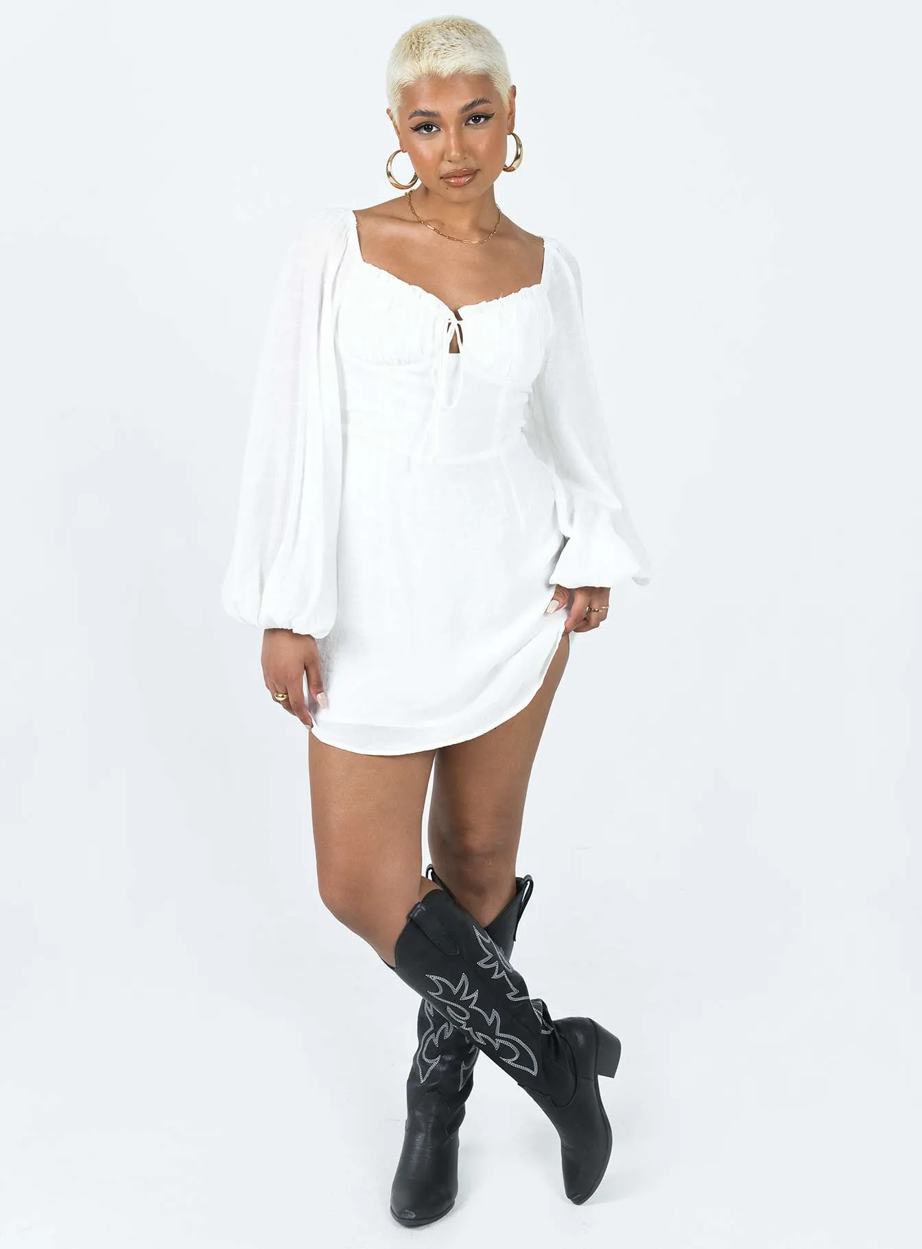 countryside Pure Piece Milly Mini Dress White