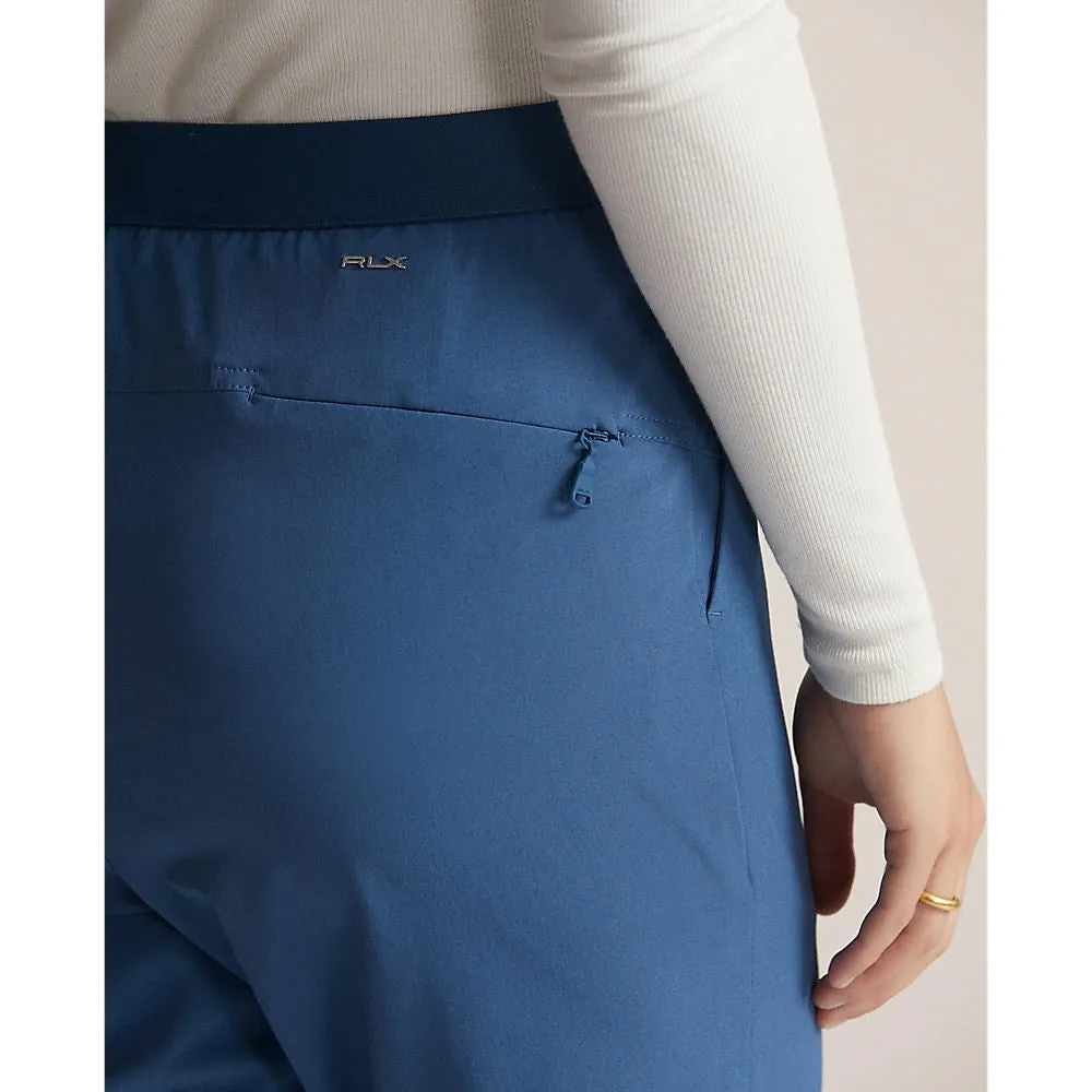 Light Fit Trendy Waist RLX Ralph Lauren Women's 4-Way Stretch Cuffed Golf Pants - Indigo Blue