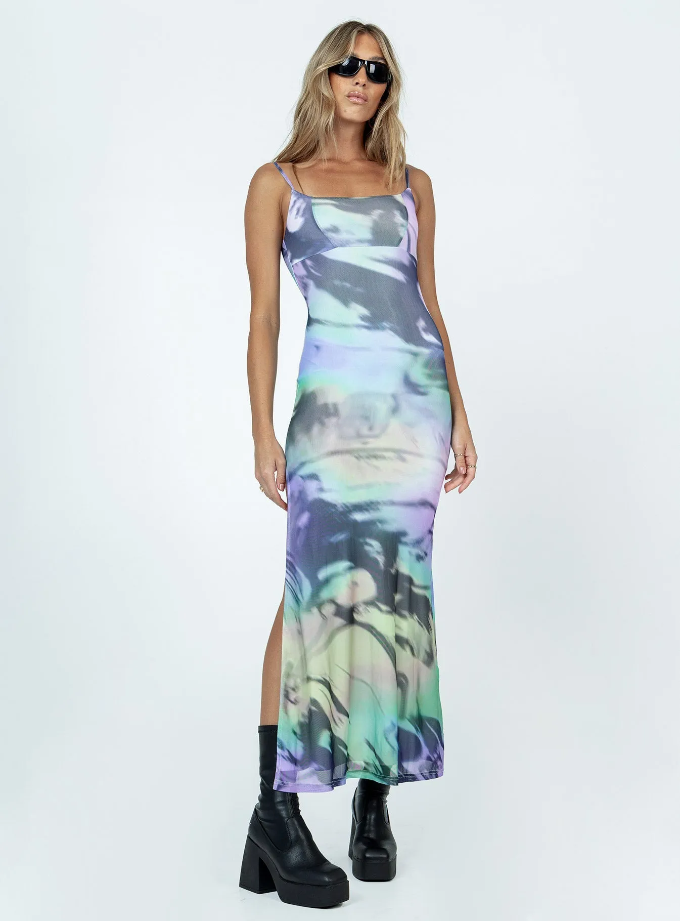 Karoline Maxi Dress Multi Vibrant Look Classic Layer