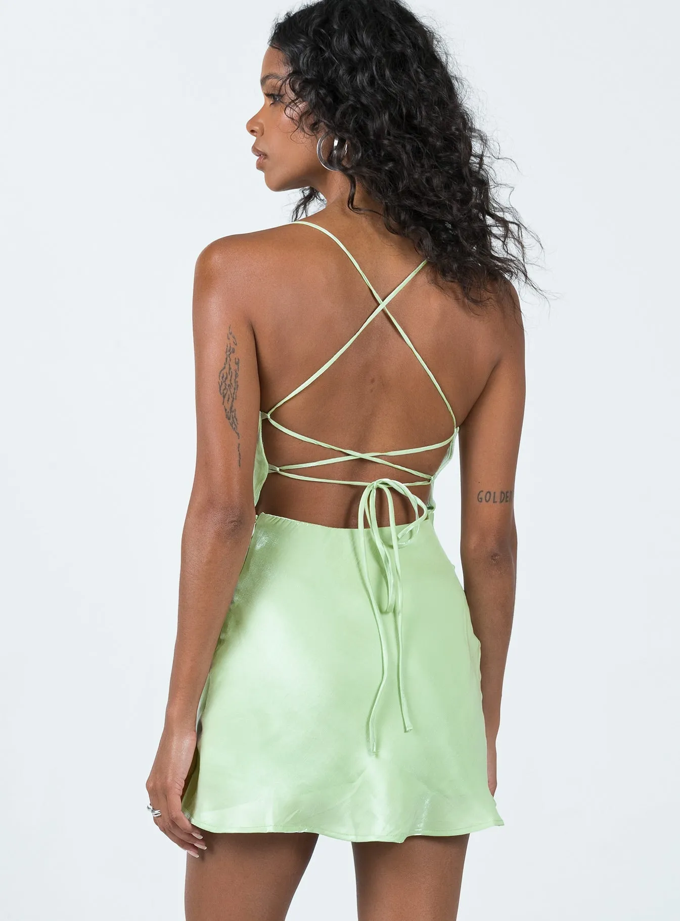 Relaxed Movement Celena Mini Dress Green