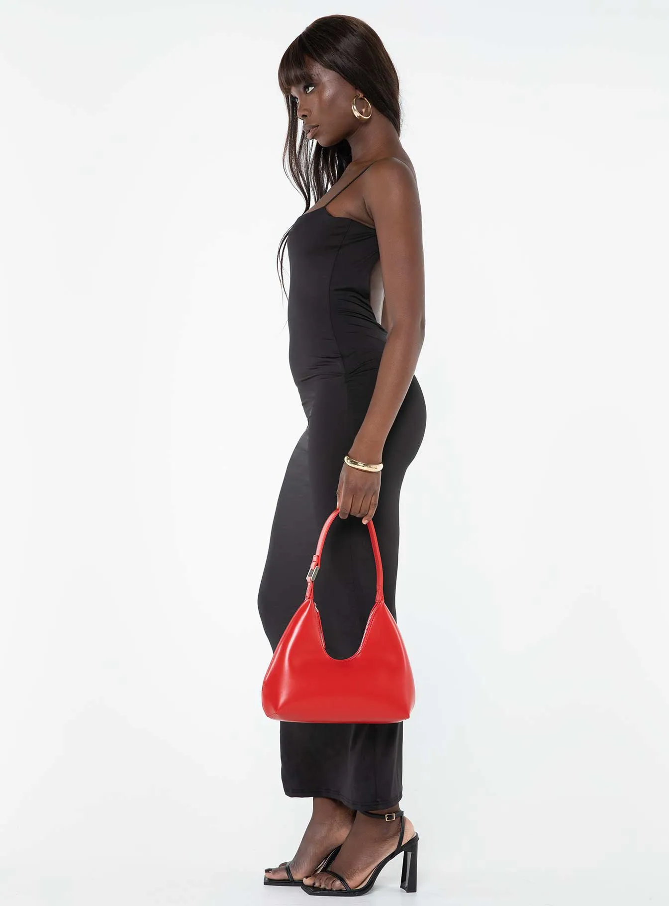 BiasCutSilhouette Taree Maxi Dress Black