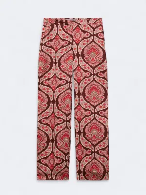 Women's Floral Printed Pants,Multi NonRestrictiveFit Durable Fabric