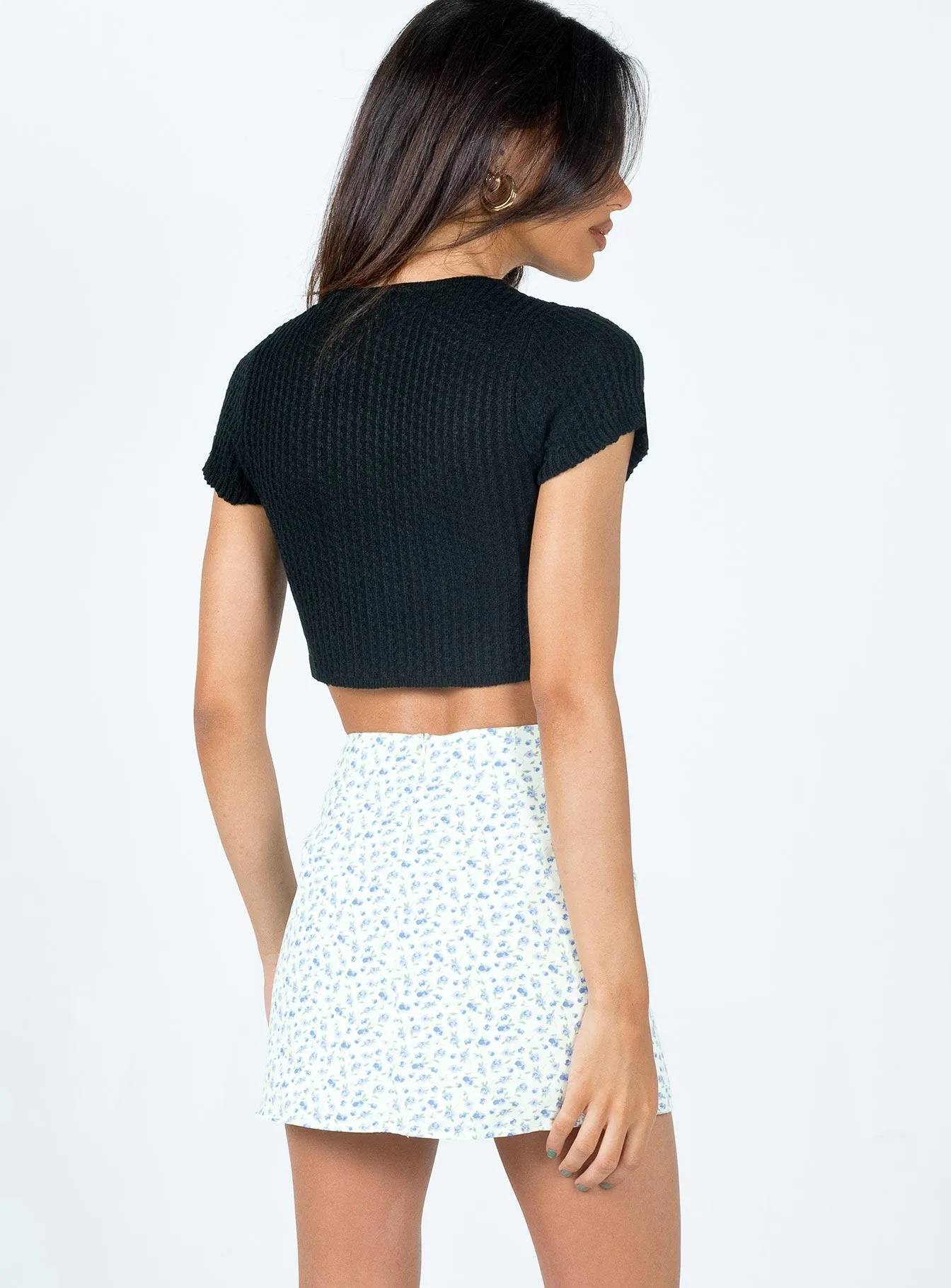 Full Circle Smooth Layer Selby Mini Skirt Green