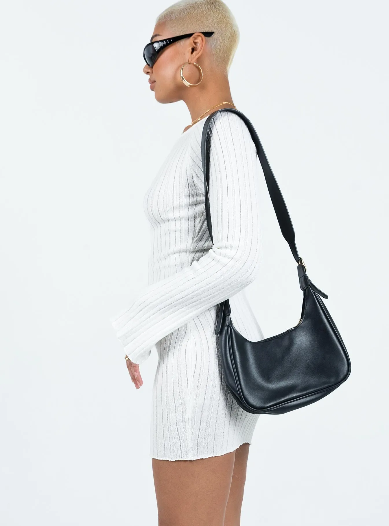 Santorini Knit Mini Dress White Sage Glow