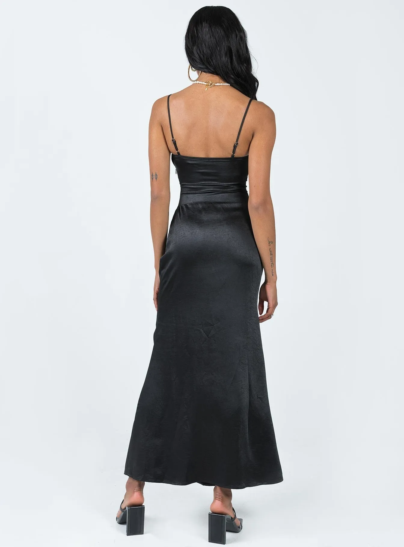 Carol Maxi Dress Black Travel piece
