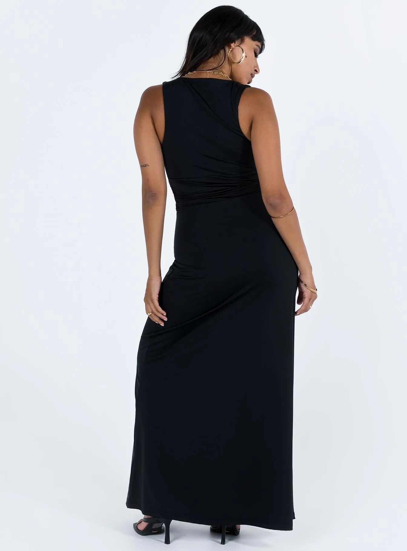 Ellia Maxi Dress Black Day To Night Smart Waistband Fit